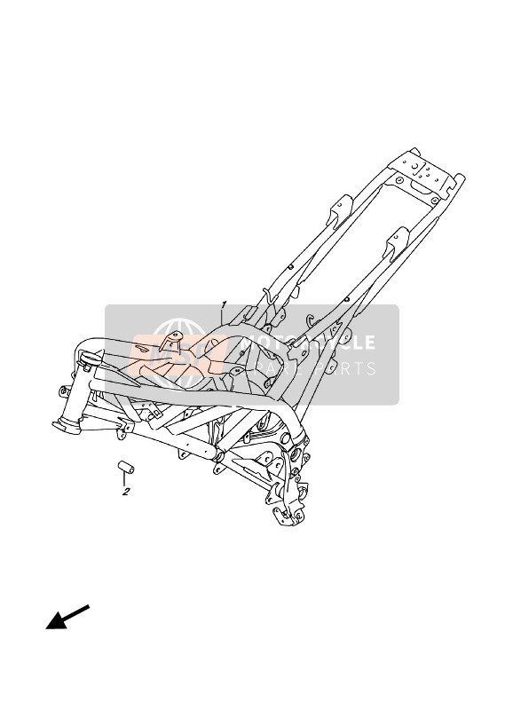 Suzuki SV650XA 2018 Frame for a 2018 Suzuki SV650XA