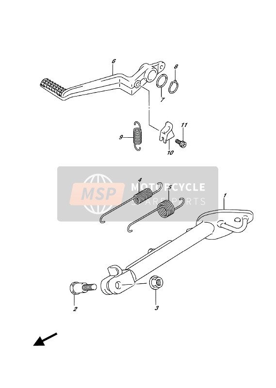 4311144G20, Pedal,Brake, Suzuki, 0