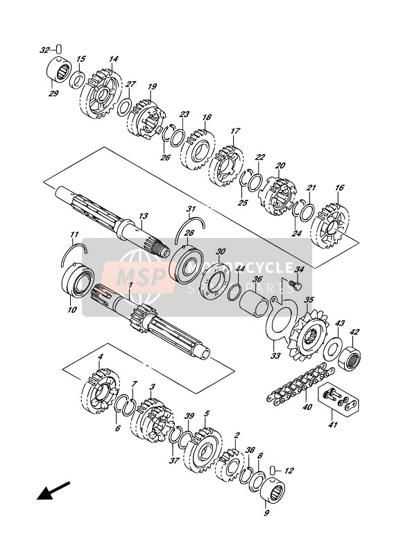 Suzuki DL250A V-STROM 2019 TRANSMISSION for a 2019 Suzuki DL250A V-STROM