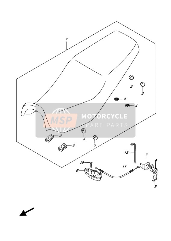 Suzuki DL250A V-STROM 2019 SITZ für ein 2019 Suzuki DL250A V-STROM