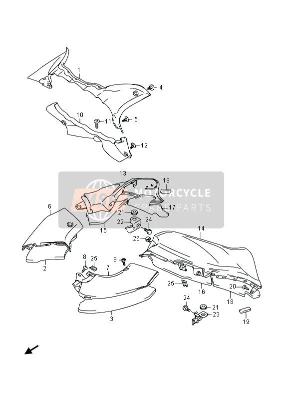 Suzuki GSX1300RA HAYABUSA 2014 Mètre Panneau pour un 2014 Suzuki GSX1300RA HAYABUSA