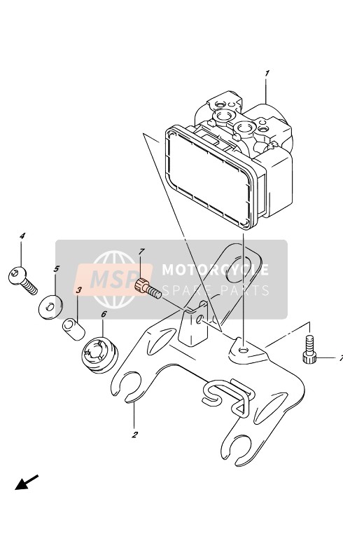 Suzuki GSX-R1000(A)(RA)(RZA) 2019 Hydraulische eenheid voor een 2019 Suzuki GSX-R1000(A)(RA)(RZA)