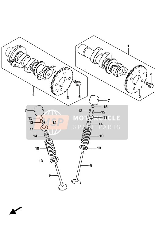 Suzuki GSX-S125XA 2019 CAMSHAFT & VALVE for a 2019 Suzuki GSX-S125XA