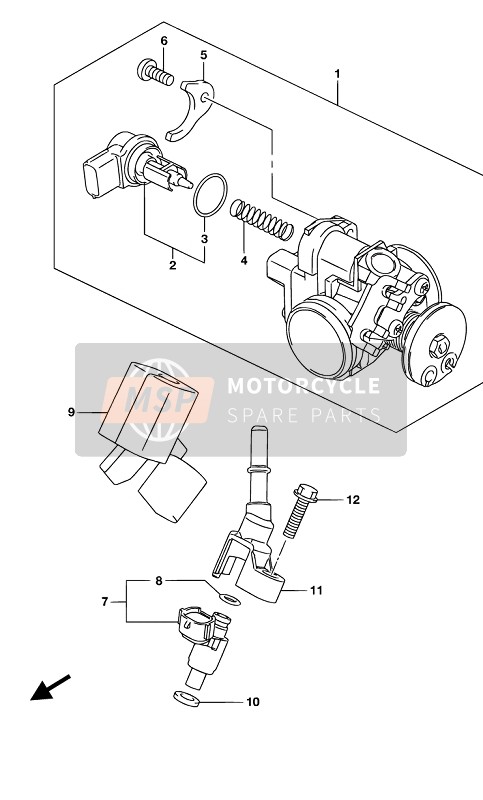 Suzuki GSX-S125XA 2019 THROTTLE BODY for a 2019 Suzuki GSX-S125XA