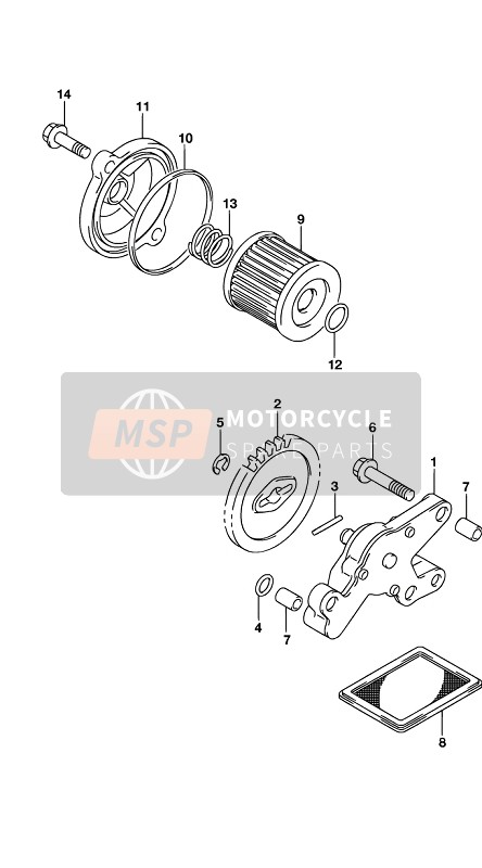 Suzuki GSX-S125XA 2019 OIL PUMP for a 2019 Suzuki GSX-S125XA