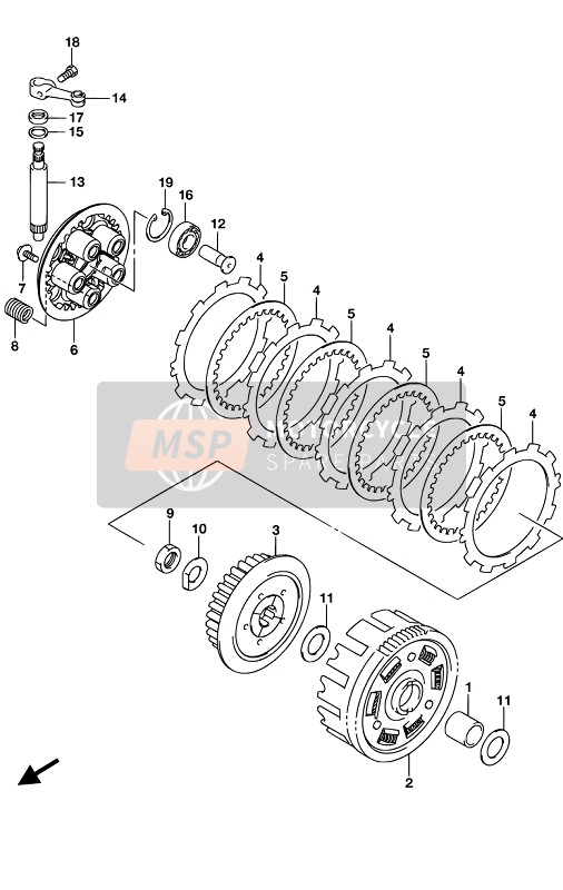 Suzuki GSX-S125XA 2019 CLUTCH for a 2019 Suzuki GSX-S125XA