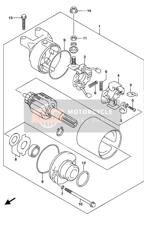 Suzuki GSX-S125XA 2019 Startend Motor voor een 2019 Suzuki GSX-S125XA