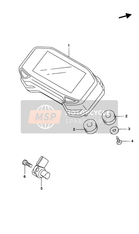 Suzuki GSX-S125XA 2019 SPEEDOMETER for a 2019 Suzuki GSX-S125XA