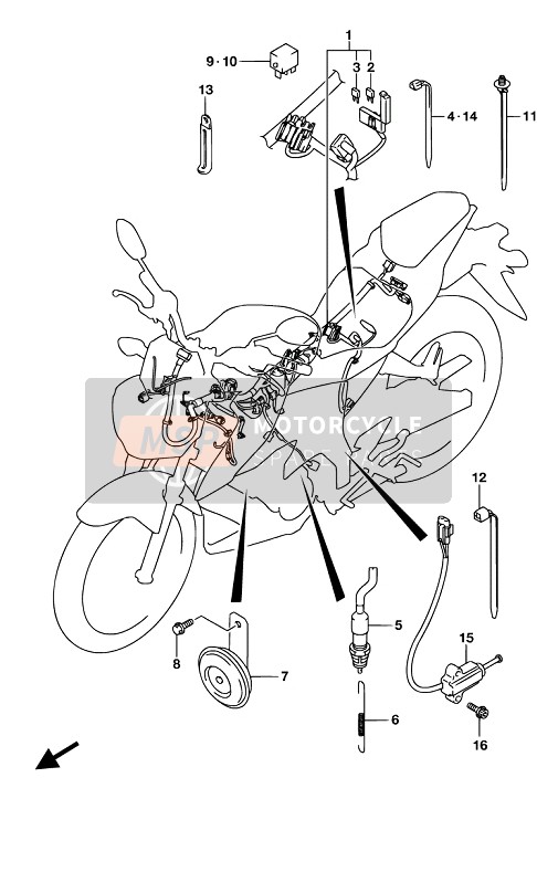 Suzuki GSX-S125XA 2019 Arnés de cableado para un 2019 Suzuki GSX-S125XA