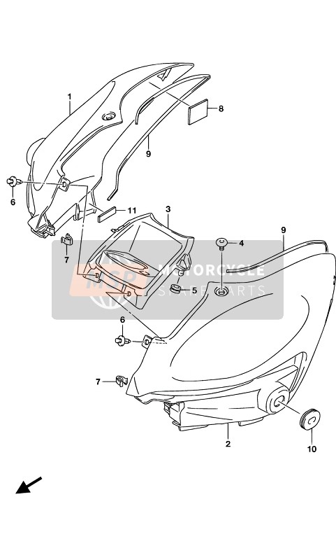 Suzuki GSX-S125XA 2019 Couvercle du réservoir de carburant pour un 2019 Suzuki GSX-S125XA