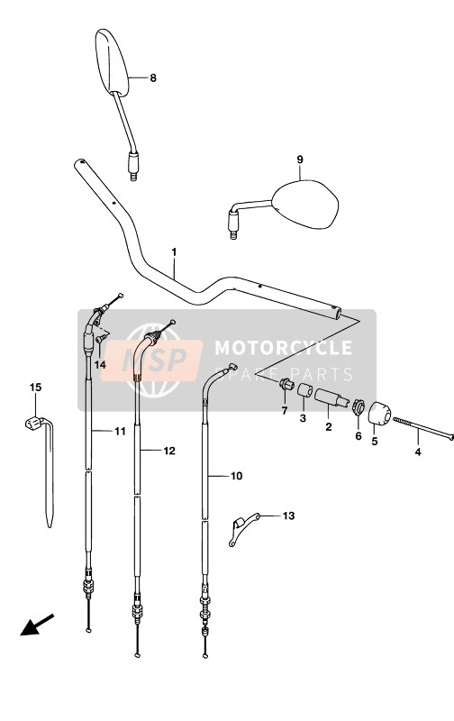 Suzuki GSX-S125XA 2019 HANDLEBAR for a 2019 Suzuki GSX-S125XA