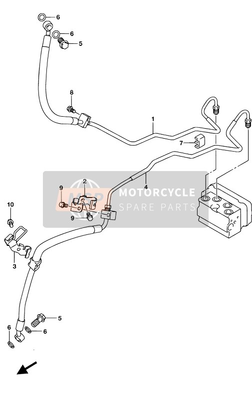 Suzuki GSX-S125XA 2019 Manguera de freno delantero para un 2019 Suzuki GSX-S125XA