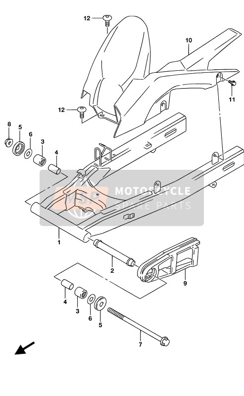 0940906314P4Z, Fermo Profilo Sottoporta Vpl, Suzuki, 2