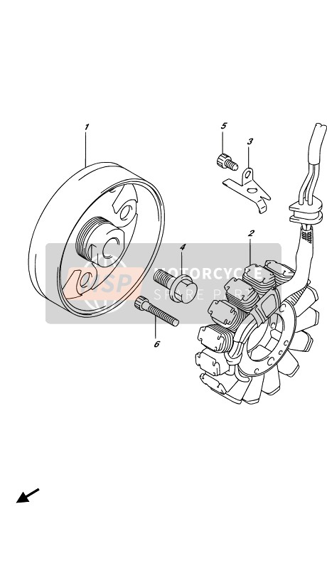 Suzuki GSX-S1000(A)(YA)(AZ) 2019 GENERATOR für ein 2019 Suzuki GSX-S1000(A)(YA)(AZ)