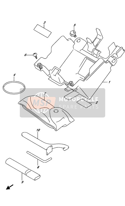 Suzuki GSX-S1000(A)(YA)(AZ) 2019 HOLDER for a 2019 Suzuki GSX-S1000(A)(YA)(AZ)