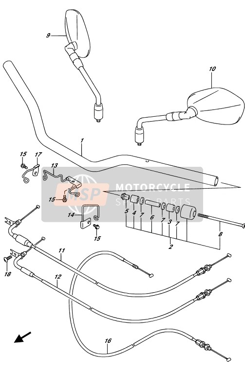 5830004KA0, Cable Accelerateur, Suzuki, 0