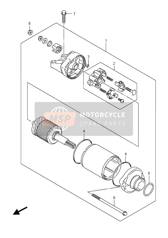 Suzuki GSX-R600 2014 Startend Motor voor een 2014 Suzuki GSX-R600