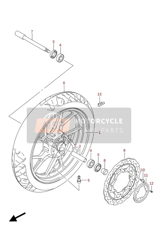 Front Wheel (DL250A)