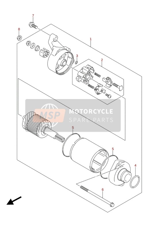 Suzuki DL650(A)(XA) V-STROM 2020 Comenzando Motor para un 2020 Suzuki DL650(A)(XA) V-STROM