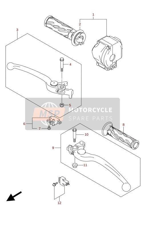 5750024F40, Lever Assy, Clutch, Suzuki, 1