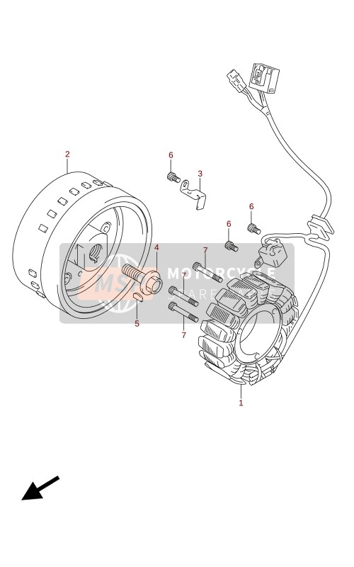 Suzuki DL1050(WC)(WQ) V-STROM 2020 Magneti per un 2020 Suzuki DL1050(WC)(WQ) V-STROM