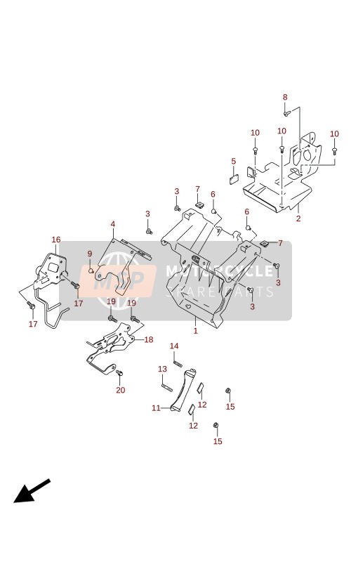 Suzuki DL1050(WC)(WQ) V-STROM 2020 HALTER für ein 2020 Suzuki DL1050(WC)(WQ) V-STROM