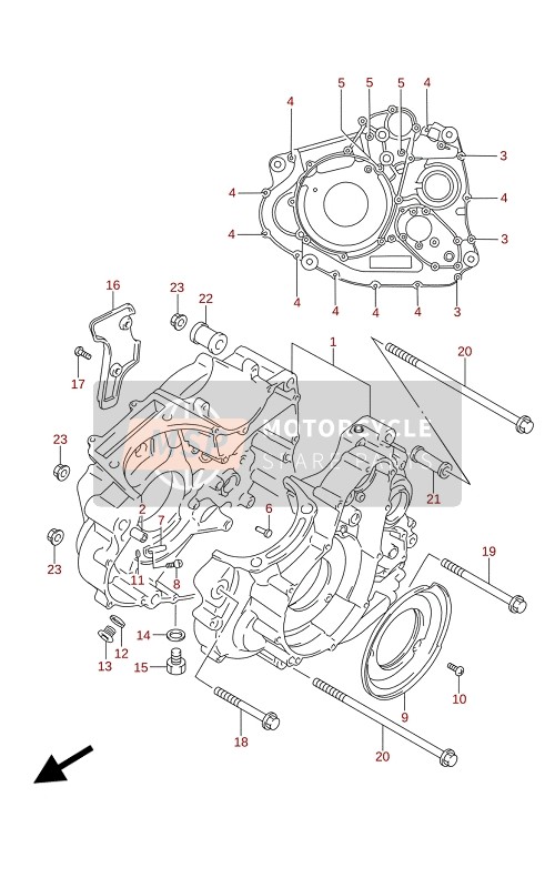 Suzuki DR650SE 2020 Carter voor een 2020 Suzuki DR650SE