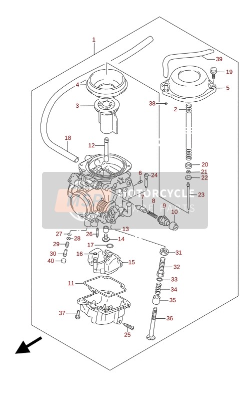 1325844B00, Gasket, Float Chamber, Suzuki, 3