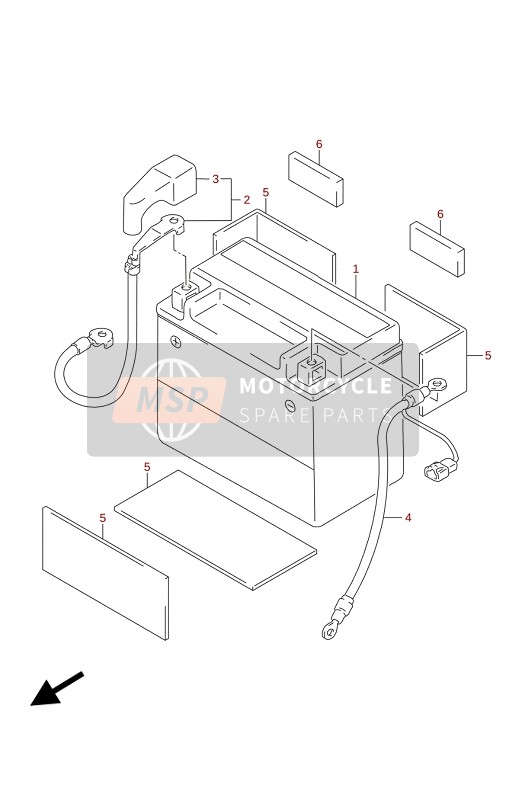 Suzuki DR650SE 2020 Batterie für ein 2020 Suzuki DR650SE