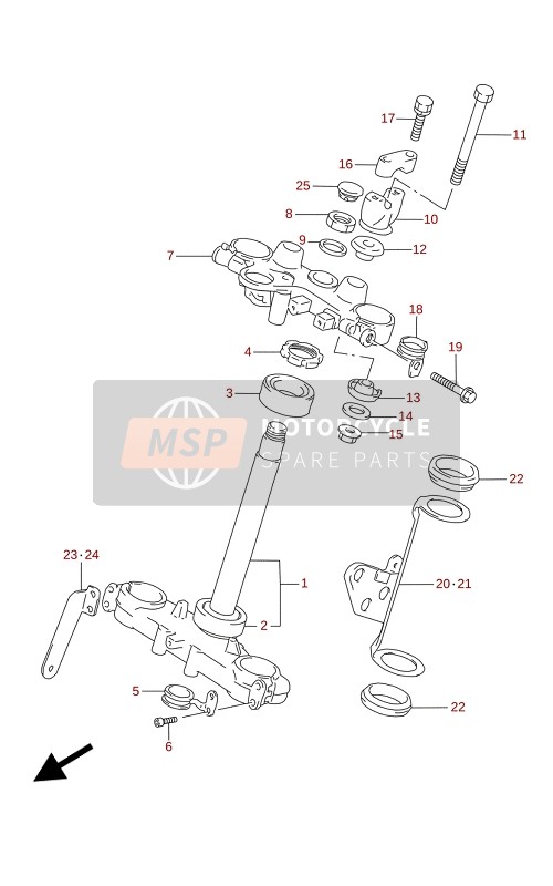 5622114330291, Piastra Supporto Manubrio, Suzuki, 0