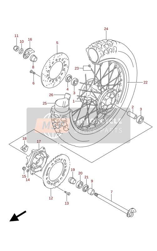 081236205B, Bearing,Rear Wheel, Suzuki, 0