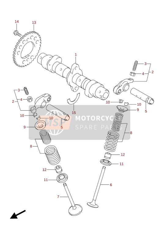 Suzuki GSX250RZA 2020 Albero A Camme & Valvola per un 2020 Suzuki GSX250RZA