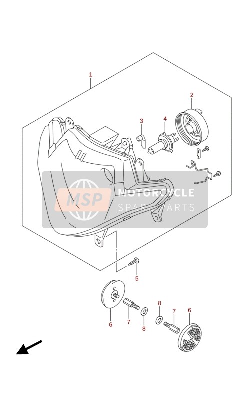 Suzuki GSX250RZA 2020 HEADLAMP for a 2020 Suzuki GSX250RZA