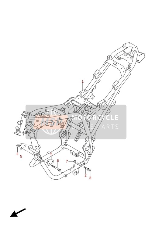 Suzuki GSX250RZA 2020 FRAME for a 2020 Suzuki GSX250RZA