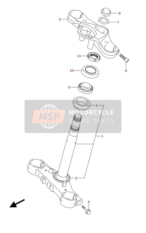 Suzuki GSX250RZA 2020 STEERING STEM for a 2020 Suzuki GSX250RZA