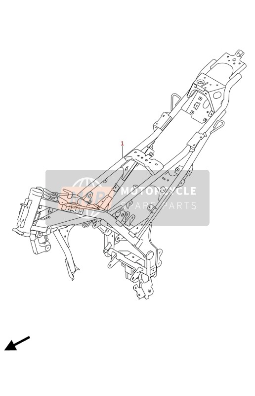 Suzuki GSX-R125XA 2020 FRAME for a 2020 Suzuki GSX-R125XA