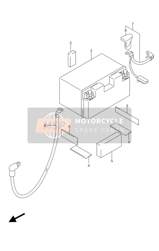 Suzuki GSX-R1000(A)(RA)(RZA) 2020 Batterie für ein 2020 Suzuki GSX-R1000(A)(RA)(RZA)