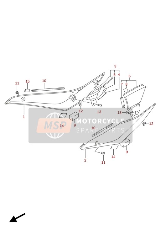 SIDE LOWER COVER (GSX-R1000A)