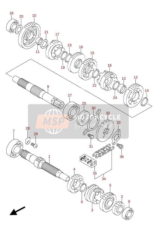 Suzuki GSX-S125(A)(XA) 2020 TRANSMISSION for a 2020 Suzuki GSX-S125(A)(XA)