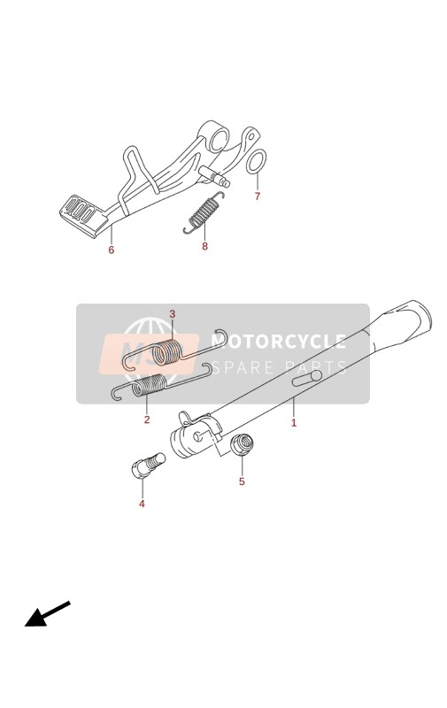 Suzuki GSX-S125(A)(XA) 2020 Stand for a 2020 Suzuki GSX-S125(A)(XA)