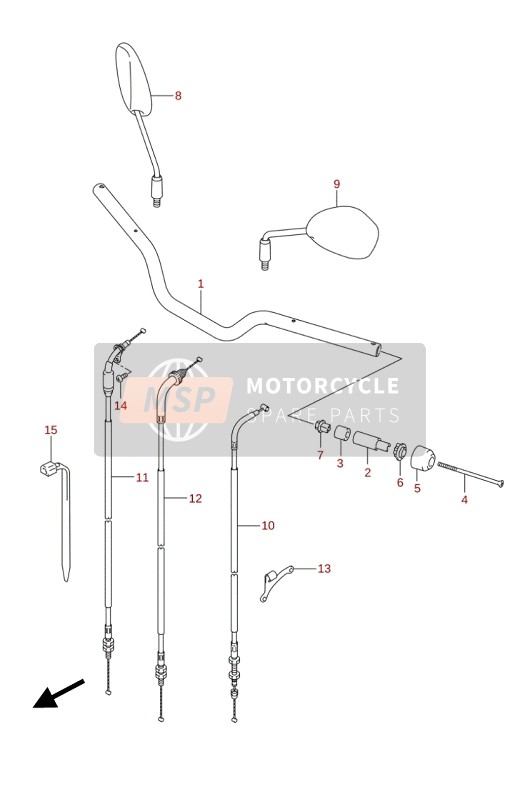 Suzuki GSX-S125(A)(XA) 2020 Guidon pour un 2020 Suzuki GSX-S125(A)(XA)