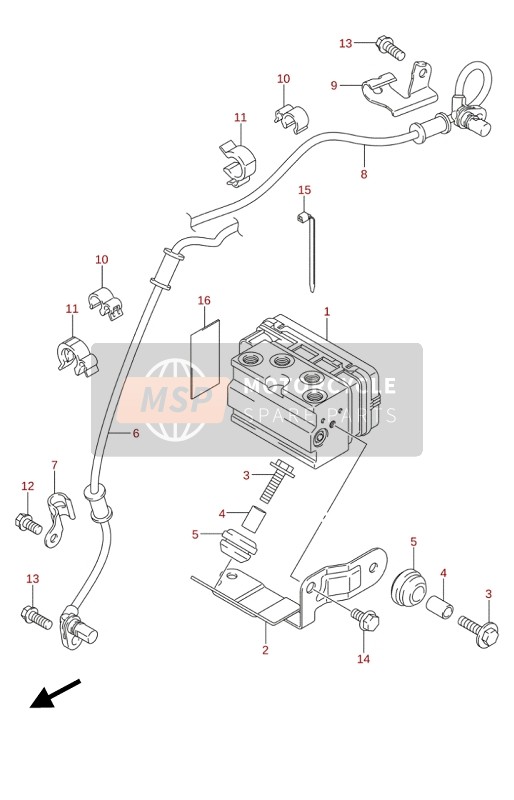 Suzuki GSX-S125(A)(XA) 2020 Unità idraulica per un 2020 Suzuki GSX-S125(A)(XA)