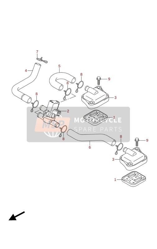 Suzuki GSX-S750(A)(AZ)(WQZ)(QZ) 2020 2do Aire para un 2020 Suzuki GSX-S750(A)(AZ)(WQZ)(QZ)