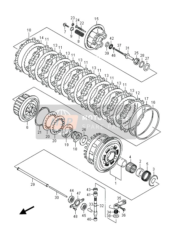 Suzuki GSX-R750 2014 Clutch for a 2014 Suzuki GSX-R750