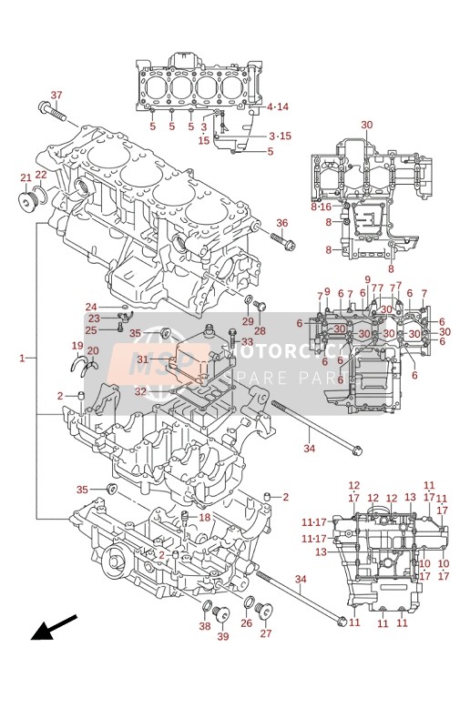 Suzuki GSX-S1000(FA)(FZA) 2020 Carter pour un 2020 Suzuki GSX-S1000(FA)(FZA)