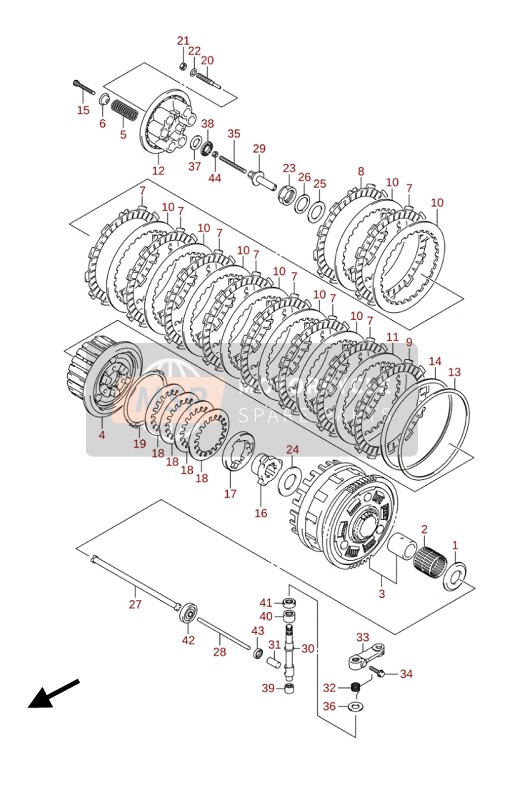 Suzuki GSX-S1000(FA)(FZA) 2020 Embrayage pour un 2020 Suzuki GSX-S1000(FA)(FZA)