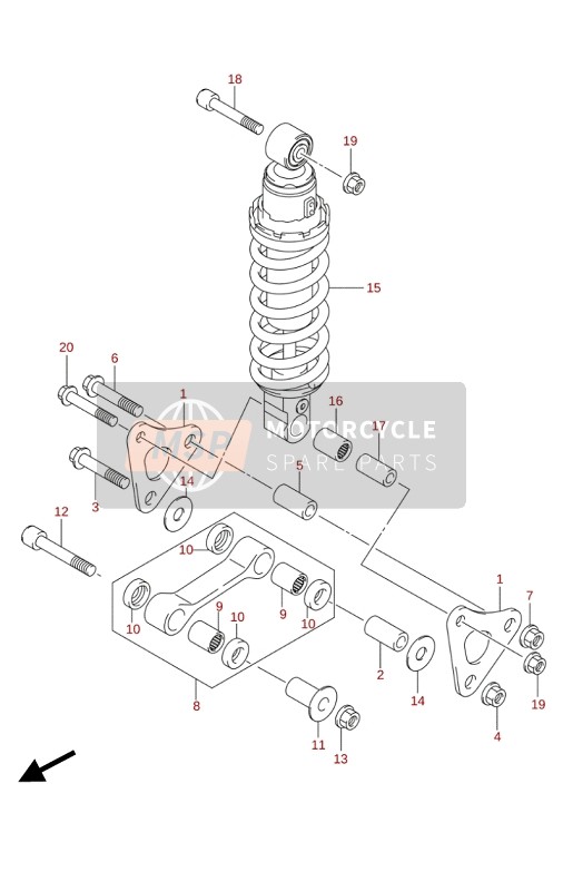 0916012037, Washer, Rod Lower  (12X34X1.00), Suzuki, 2