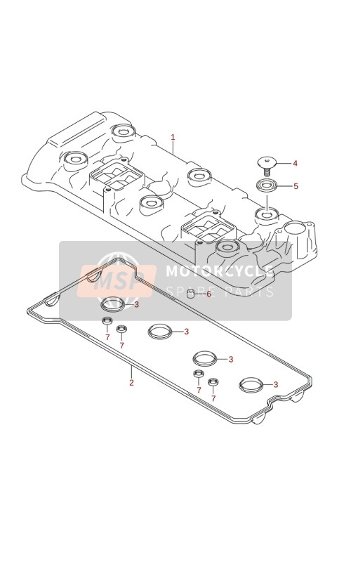 Suzuki GSX-S1000(A)(ZA) 2020 CYLINDER HEAD COVER for a 2020 Suzuki GSX-S1000(A)(ZA)