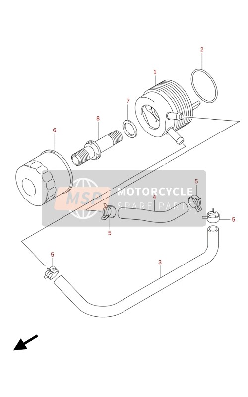 Suzuki GSX-S1000(A)(ZA) 2020 OIL COOLER for a 2020 Suzuki GSX-S1000(A)(ZA)