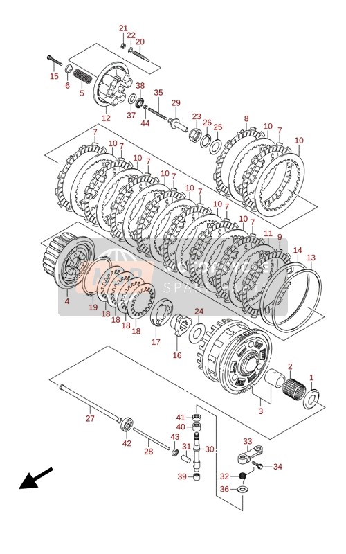 Suzuki GSX-S1000(A)(ZA) 2020 Embrayage pour un 2020 Suzuki GSX-S1000(A)(ZA)